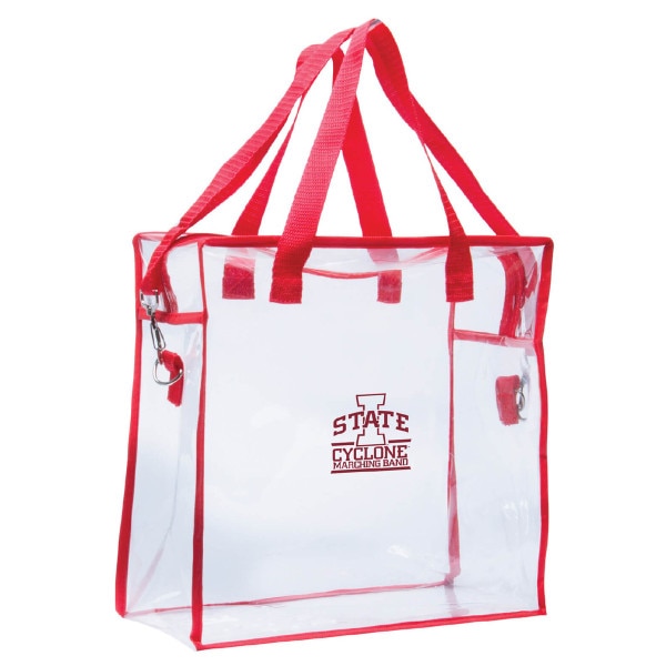 Cyclone Marching Band Clear I-State Cardinal Bag